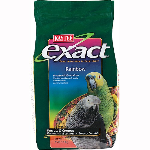 Kaytee Exact Rainbow Parrot Food Complete Parrot Pellets Garden