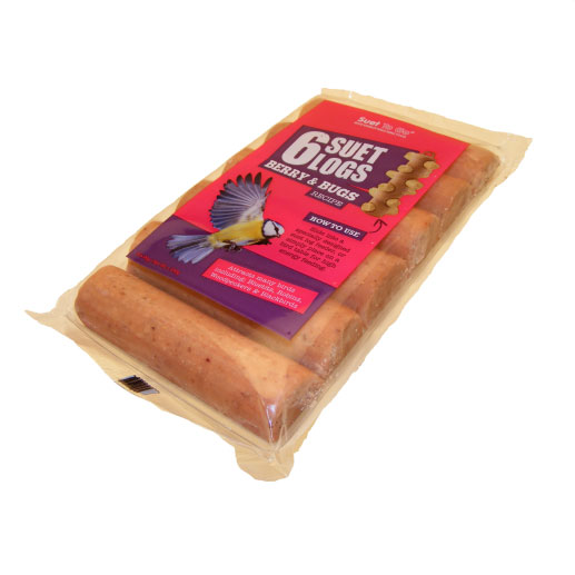 Suet to Go Suet Logs Berry Garden Feathers Bird Supplies Poultry Supplies Cage and