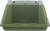 Plastic Carry Box With Perch - Small (Olive)