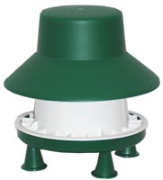 Outdoor Chicken Feeder With Rainhat Garden Feathers Bird Supplies