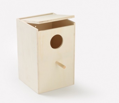 Nest Box - Wood - Small Parakeet