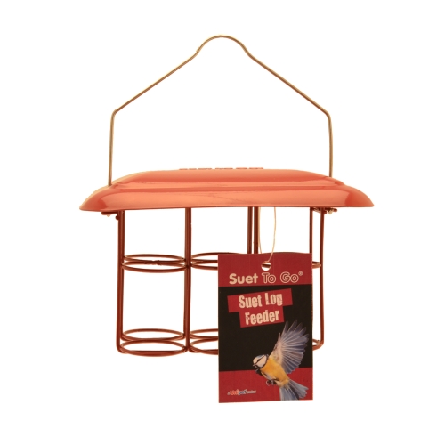 Suet To Go Log Feeders Metal Garden Feathers Bird Supplies