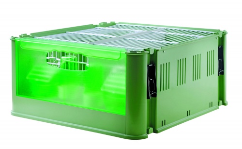 Transport Crate With Divider 38x39x18cm
