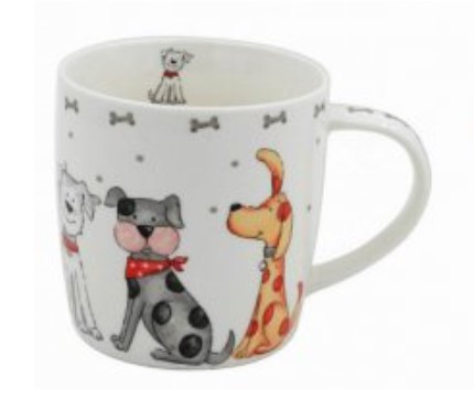 Dog Illustrations Mug - A (Six Large Dogs)