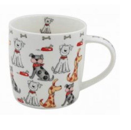 Dog Illustrations Mug - B (Multi Dogs)