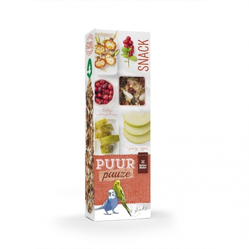 Puur Pauze Sticks Budgie Apple & Rosehip x 2 (60g)