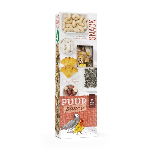 Puur Pauze Sticks Parrot Pineapple & Peanut x 2 (140g)