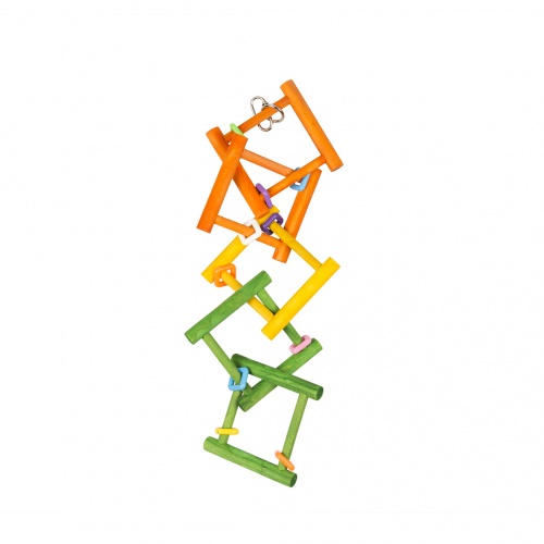 Colourful Wooden Ladder Toy 50cm