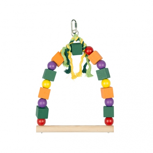 Coloured Blocks Wooden Swing 29cm