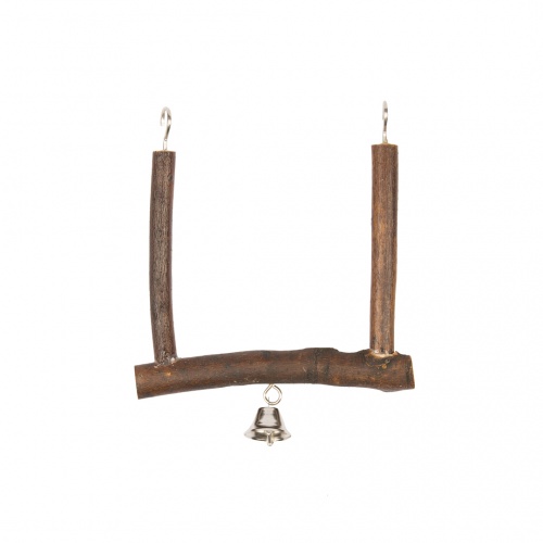 Square Log Swing With Bell 14cm
