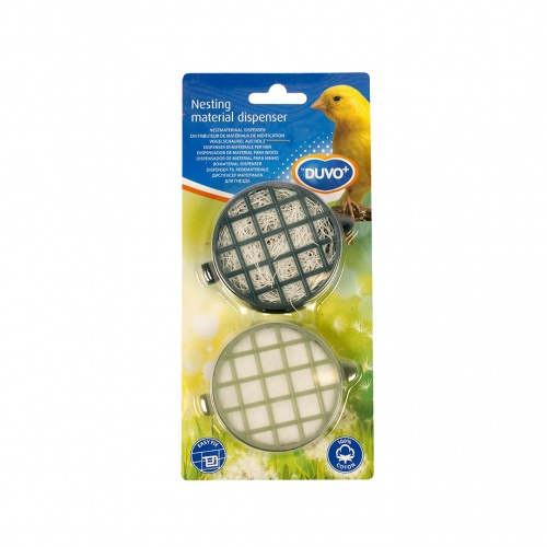 Nesting Material Dispenser with Cotton (Twin Pack)