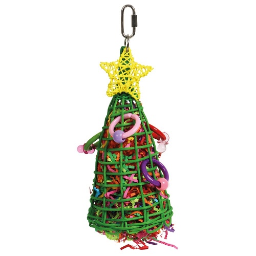 Vine Christmas Tree Parrot Toy