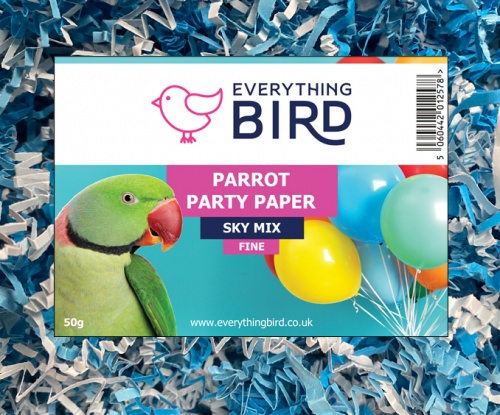 Parrot Party Paper - Sky - Fine