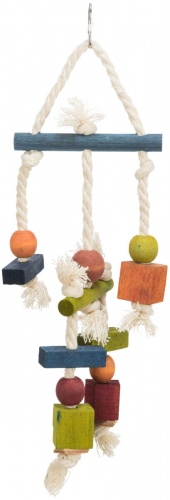 Picture of Mini Triple Rope Hanger 24cm Garden Feathers Bird Supplies | Poultry ...