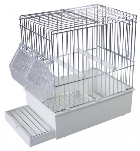 Cage Bird Travel Cage XL (White)