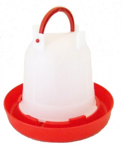 Budget Chicken Drinker Red / White 3 Litre