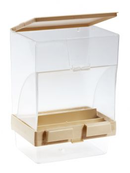 Beige Gravity Seed Hopper with Tray