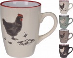 Stoneware Chicken Mug