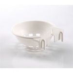 Canary Nest Pan with Hooks (white)