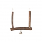 Square Log Swing With Bell 14cm