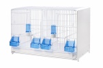 Italian Wire Double Breeding Cage with Plastic Sides 58cm (Box of 6)