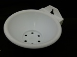 Canary Nest Pan (Shallow) White Plastic