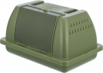 Plastic Carry Box With Perch - Small (Olive)