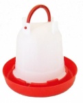 Budget Chicken Drinker Red / White 1.5 Litre